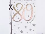 80th Birthday Card Message 80th Birthday Card Congratulations Only 99p