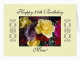 80th Birthday Cards for Mom Mom 39 S 80th Birthday Greeting Cards Zazzle