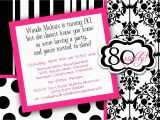 80th Birthday Invitation Templates Free 80th Birthday Party Invitations Templates Free Printable