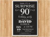 80th Birthday Invitations for A Man Surprise 90th Birthday Invitation for Men 70th 80th Adult