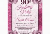 90 Birthday Invitation Templates 90th Birthday Party Invitations Party Invitations Templates