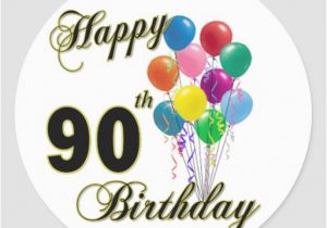 90th Birthday Gifts for Him Happy 90th Birthday Gifts and Birthday Apparel Stickers