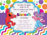 Abby and Elmo Birthday Invitations Elmo and Abby Birthday Invitations Dolanpedia