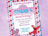 Abby and Elmo Birthday Invitations Elmo and Abby Birthday Party Invitation