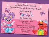 Abby and Elmo Birthday Invitations Items Similar to Abby Cadabby and Elmo Personalized