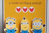 Action Birthday Cards Crafting In the Night Minion Birthday Card Action Wobbles