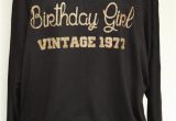 Adult Birthday Girl Shirt Birthday Girl Vintage1977 Shirt top Birthday Shirt by arenlace