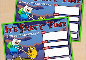 Adventure Time Birthday Invitations Free Printable Adventure Time Birthday Invitation