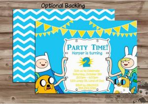 Adventure Time Birthday Invitations Items Similar to Adventure Time Birthday Invitation