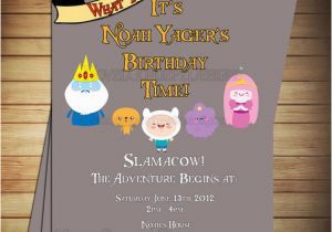 Adventure Time Birthday Invitations Novel Concept Designs Adventure Time Invitations