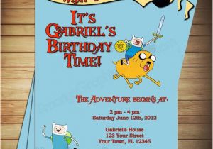 Adventure Time Birthday Invitations Novel Concept Designs Adventure Time Invitations