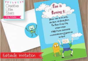 Adventure Time Birthday Invitations Printable Adventure Time Inspired Invitation Creative