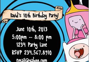 Adventure Time Birthday Invitations Printable Adventure Time Invitations Party Invitations Ideas