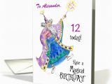 Age Specific Birthday Cards Magician Custom Front Name and Age Specific Birthday Card