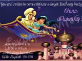 Aladdin Birthday Card Aladdin Birthday Party Invitation Ideas Bagvania Free