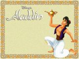 Aladdin Birthday Card Aladdin Invitations A whole New World for Party theme