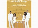 All White Birthday Party Invitations All White Party Invitation African American