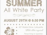 All White Birthday Party Invitations Summer White Party