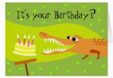 Alligator Birthday Card Alligator Birthday Greeting Card Zazzle