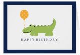 Alligator Birthday Card Cute Alligator Birthday Card Zazzle