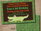 Alligator Birthday Invitations Items Similar to Alligator Swamp Birthday Party Invitation