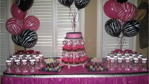 Animal Print Birthday Decorations Party Tales Birthday Party Zebra Print and Hot Pink