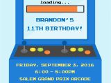 Arcade Birthday Party Invitations American Ninja Warrior Birthday Invitation