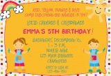 Arts and Crafts Birthday Party Invitations Arts and Crafts Birthday Party Invitations Free