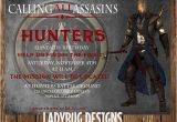 Assassin S Creed Birthday Invitations assassins Creed Invitation by Ladybugdesignpro On Etsy