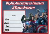 Avengers Birthday Invitation Templates Free Free Avengers Age Of Ultron Printable Party Decoration