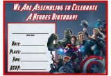 Avengers Birthday Invites Free Avengers Age Of Ultron Printable Party Decoration