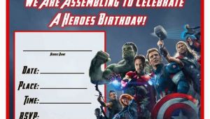 Avengers Birthday Invites Free Avengers Age Of Ultron Printable Party Decoration