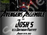 Avengers themed Birthday Invitation Custom Avengers Birthday Invitations Paaartaaay