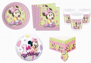 Baby Minnie Mouse 1st Birthday Decorations Baby Minnie Mouse Birthday Party Supplies Decorations Girl