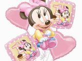 Baby Minnie Mouse 1st Birthday Decorations Disney Baby Minnie Mouse 1st Birthday Balloon Bouquet