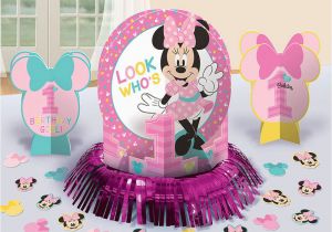 Baby Minnie Mouse 1st Birthday Decorations Disney Baby Minnie Mouse 1st Birthday Party Centerpiece