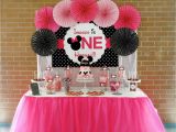 Baby Minnie Mouse 1st Birthday Decorations Minnie Mouse First Birthday Party Little Wish Parties