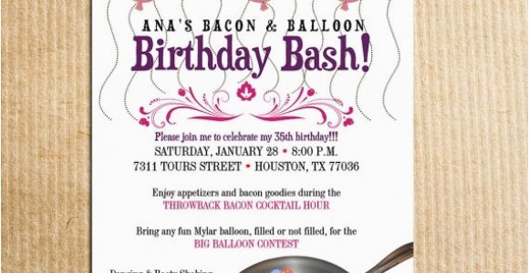 Balloon themed Birthday Party Invitations Balloon themed Birthday Party Invitations Cobypic Com