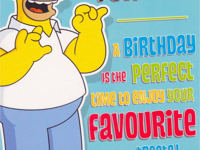 Bart Simpson Birthday Card the Simpsons Happy Birthday the Simpsons ...