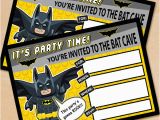 Batman Birthday Invitation Template Free Printable Lego Batman Birthday Invitation