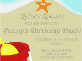 Beach themed First Birthday Invitations 25 Best Ideas About Beach Party Invitations On Pinterest