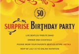 Beatles Birthday Invitations All You Need is Dave Dave S Surprise 50th Birthday Party