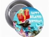 Belated Birthday Gifts for Him Turtle Carring Gift for Belated Birthday Pinback button