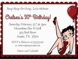 Betty Boop Birthday Invitations Boop Boop De Boop Birthday Invitation by Freshlycutcards