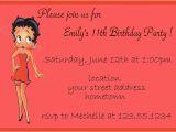 Betty Boop Birthday Invitations Personalized Photo Invitations Cmartistry Betty Boop