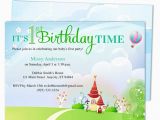 Bible Verse for 1st Birthday Invitations Kiddie Landscape 1st Birthday Party Invitation Templates