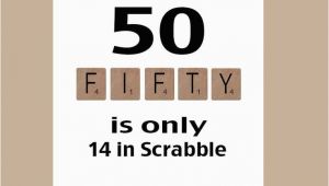 Big 50th Birthday Cards 50th Birthday Card Milestone Birthday Scrabble Birthday