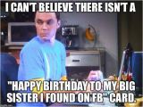 Big Sister Birthday Meme Happy Birthday Sister Meme and Funny Pictures