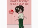 Birthday Card 11 Yr Old Girl Birthday for 11 Year Old Girl Card Zazzle