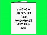 Birthday Card for Aunt Funny Awesome Aunt Card Funny Birthday Card Aunt Card by